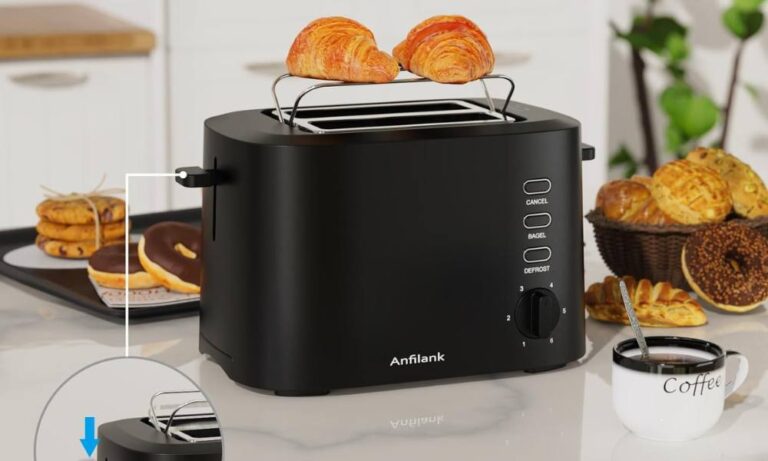 2-Slice Compact Plastic Toaster